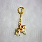 Windhorse carrying flaming jewel keychain