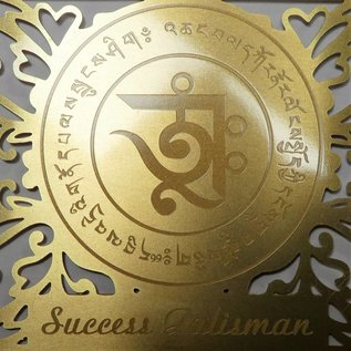 success talisman, printed on golden card