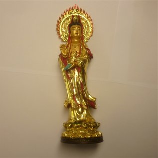 Goldplattierte Kuan Yin- Göttin der Barmherzigkeit, ca. 22cm