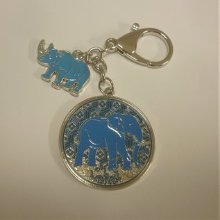 Nashorn und Elefant Amulett gegen Diebstahl und Raub , ca. d=5,3cm