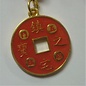 5 Protection and blessing coins keychain , d=5cm (14cm)