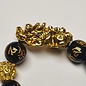 Armband Pi Yao mit Mantraperlen und goldener Perle Reichtumsmantra