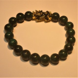 Pi Yao bracelet with Jade beads for wealth