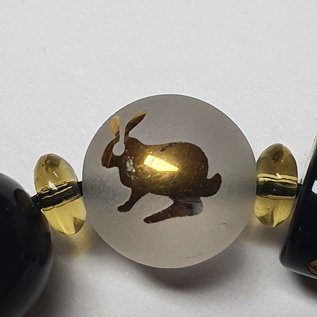 Feng Shui Armband Obsidian 5 Elemente , Reichtum und Glück