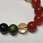 Feng Shui bracelet obsidian 5 elements wealth and luck - red