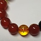 Feng Shui bracelet obsidian 5 elements wealth and luck - red