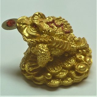 golden money frog , 5x4cm