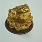 golden money frog , 8x8cm