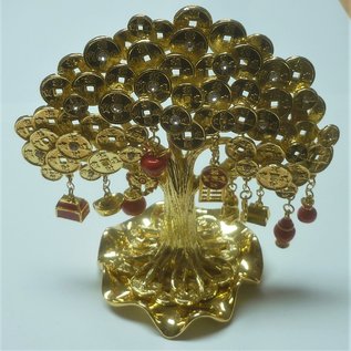 Tree bringing 3 kinds of wealth,ca.13x8x14cm