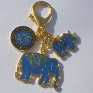 Nashorn und Elefant Amulett gegen Diebstahl und Raub , ca. 4(10)cm