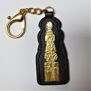 5 elements pagoda keychain with Om Ah Hum 3x7,5 (14)cm