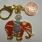Amulett Roter Wohlstands-Elefant ca.6 (12)cm