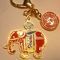Amulett Roter Wohlstands-Elefant ca.6 (12)cm