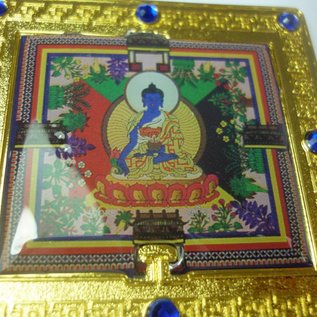 Medizin Buddha Spiegel für Genesung und Gesundheit (ca.5x5x17cm)
