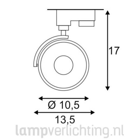 3-Fase Railspot LED Dimbaar KL 3-Fase Railspot LED Dimbaar KL