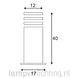 Staande Tuinlamp Vierkant Cortenstaal 40 cm Staande Tuinlamp Vierkant Cortenstaal 40 cm