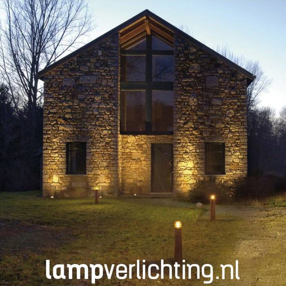 Buitenlamp Cortenstaal Lamel 70 cm E27