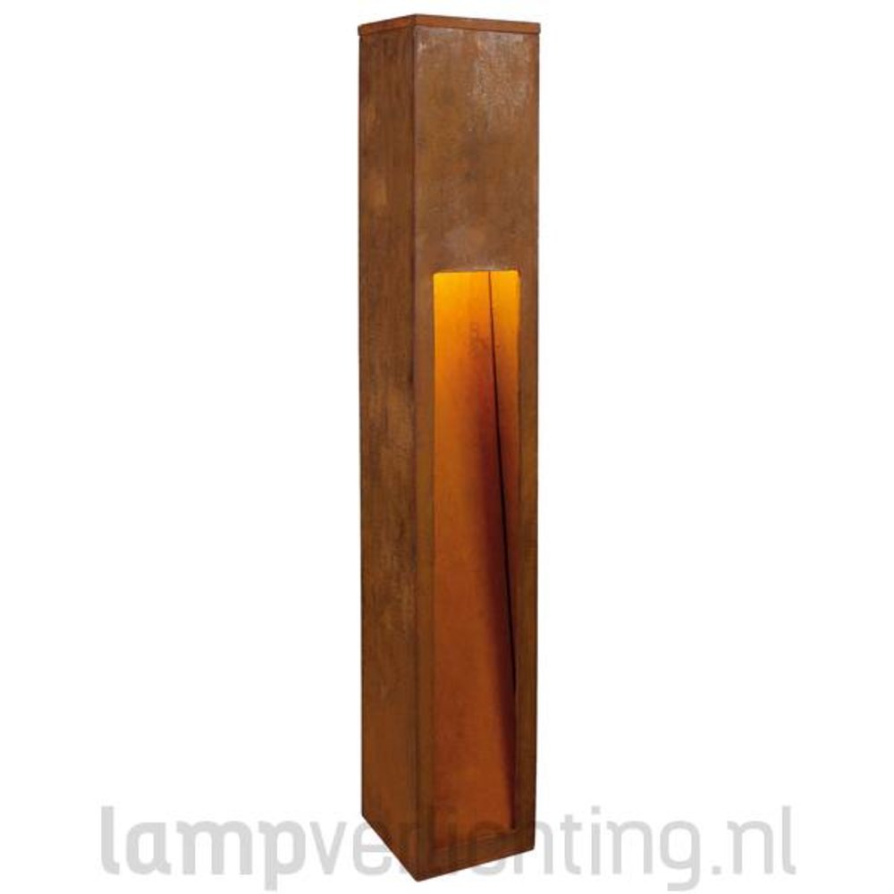 Tuinlamp Roest Cortenstaal Vierkant 80 cm Tuinlamp Roest Cortenstaal Vierkant 80 cm