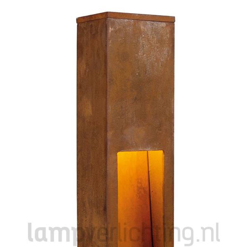 Tuinlamp Roest Cortenstaal Vierkant 80 cm Tuinlamp Roest Cortenstaal Vierkant 80 cm