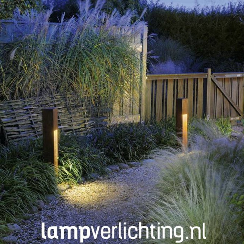Tuinlamp Roest Cortenstaal Vierkant 80 cm Tuinlamp Roest Cortenstaal Vierkant 80 cm