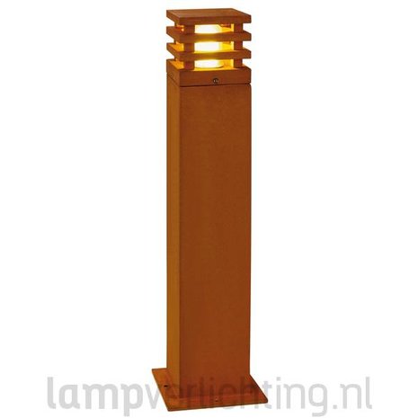 Staande Tuinlamp Vierkant Cortenstaal 71 cm Staande Tuinlamp Vierkant Cortenstaal 71 cm