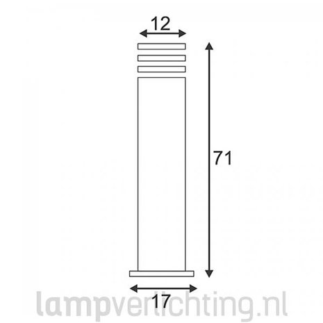 Staande Tuinlamp Vierkant Cortenstaal 71 cm Staande Tuinlamp Vierkant Cortenstaal 71 cm