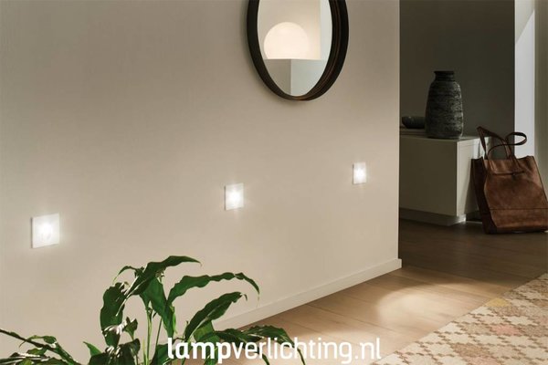 Vierkante Wandspot voor Inbouwdoos 230V Vierkante Wandspot voor Inbouwdoos 230V