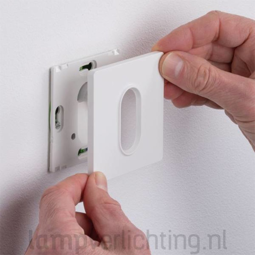 Vierkante Wandspot voor Inbouwdoos 230V Vierkante Wandspot voor Inbouwdoos 230V