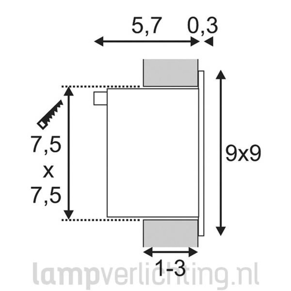 LED Inbouwspot Vierkant Basic