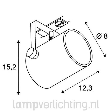 Railspot Rond GU10 1-Fase