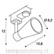 3-Fase Railspot Klein GU10 3-Fase Railspot Klein GU10