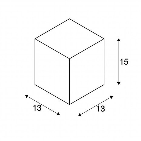 Plafondspot Vierkant IP44 KXL