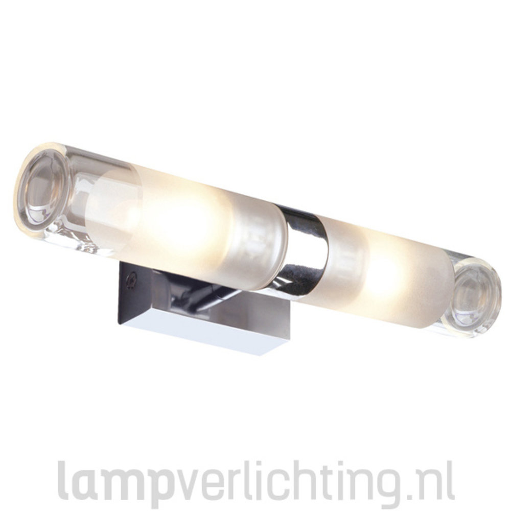 Badkamerverlichting Chroom Glas Badkamerverlichting Chroom Glas