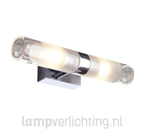 Badkamerverlichting Chroom Glas Badkamerverlichting Chroom Glas