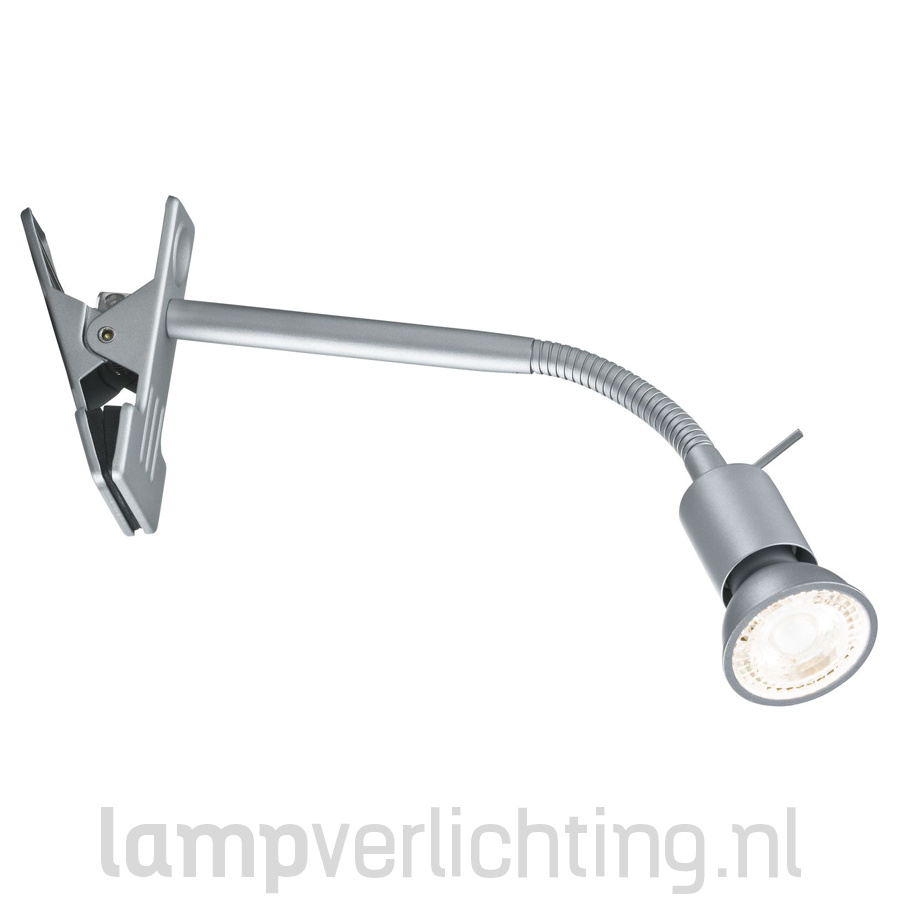 Karakteriseren Geit Onzuiver Flexibele Klemspot LED GU10 - Voor tafelblad, plank of buis - Tip -  LampVerlichting.nl