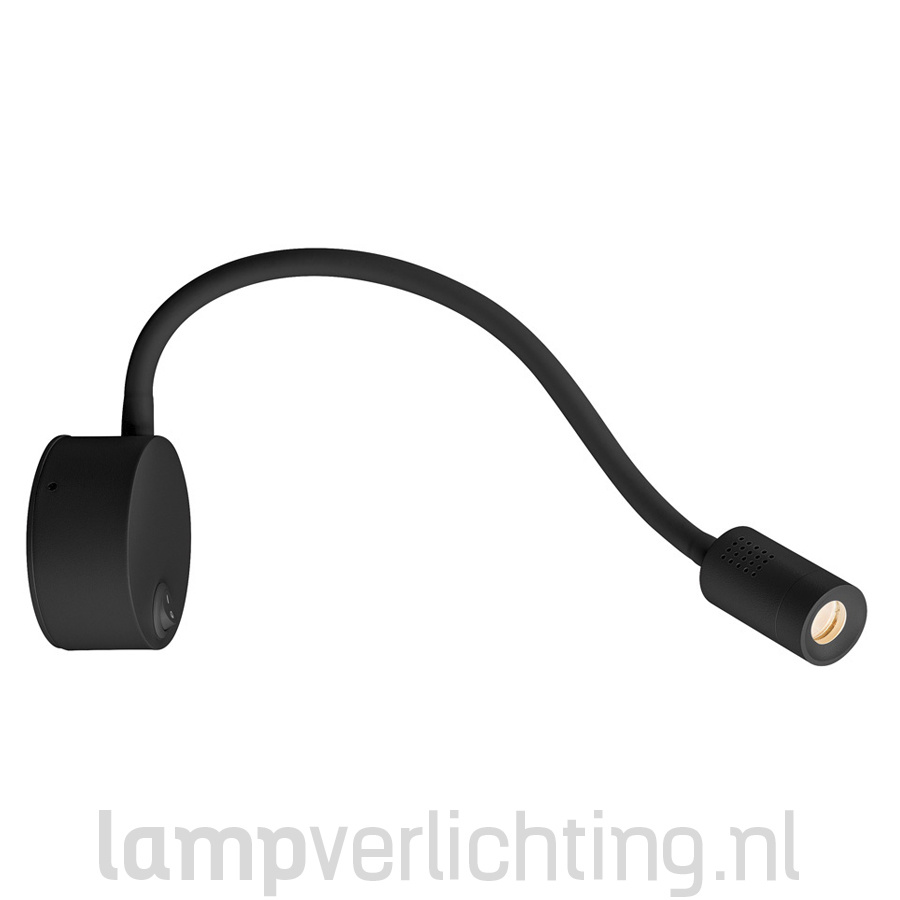 Goede LED Leeslamp Flexibel met schakelaar - Wit, zwart of chroom EM-04