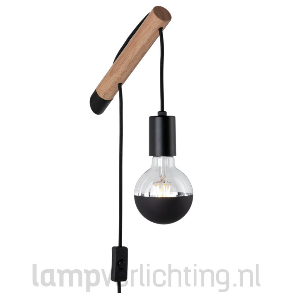 scheiden heuvel Schandalig Wandlamp Snoer en Fitting - Stok met textiel snoer - E27 HUE geschikt -  LampVerlichting.nl