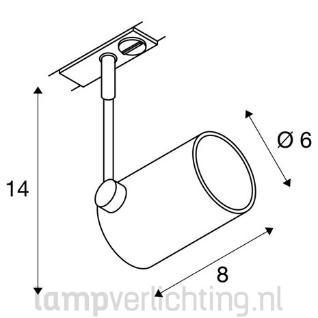 Railspot GU10 1-Fase