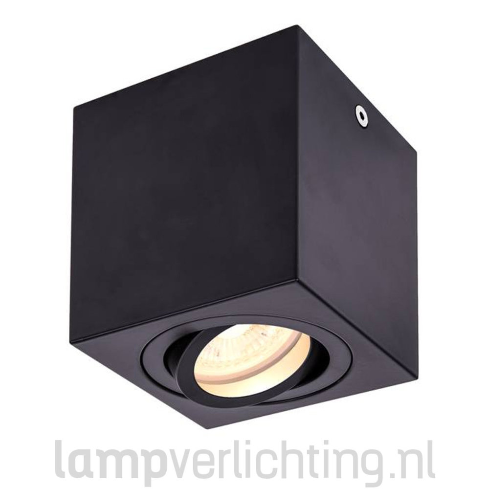 Opbouwspot GU10 Vierkant Verstelbaar Opbouwspot GU10 Vierkant Verstelbaar