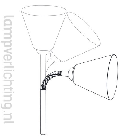 Klemspot E14 met LED lamp Klemspot E14 met LED lamp
