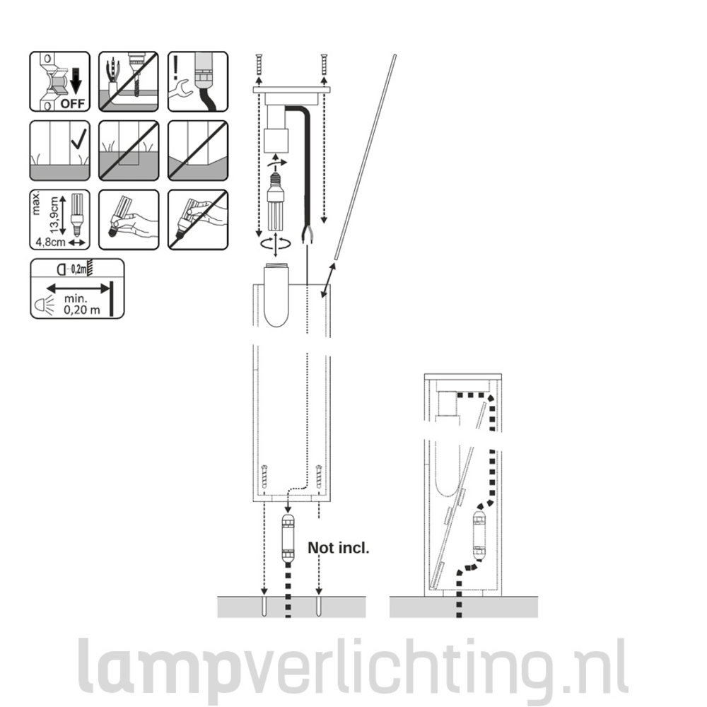 Tuinlamp Roest Cortenstaal Vierkant 80 cm Tuinlamp Roest Cortenstaal Vierkant 80 cm