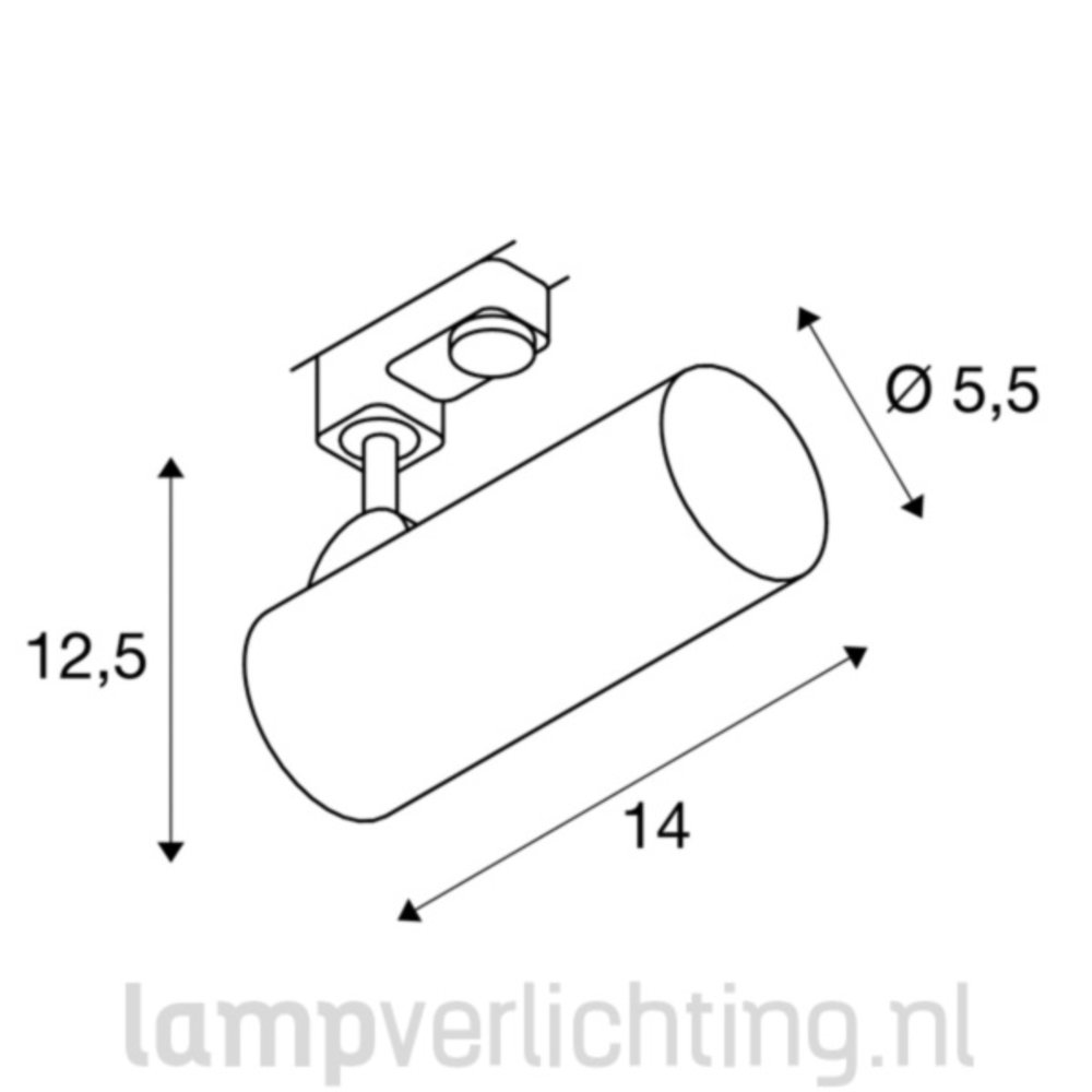 Railspot LED Dimbaar 11W 3-Fase Railspot LED Dimbaar 11W 3-Fase
