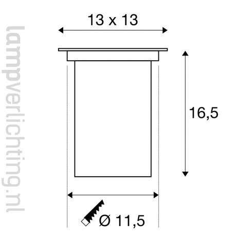 Luxe Grondspot GU10 Vierkant RVS 316 - Verstelbaar & Overrijdbaar