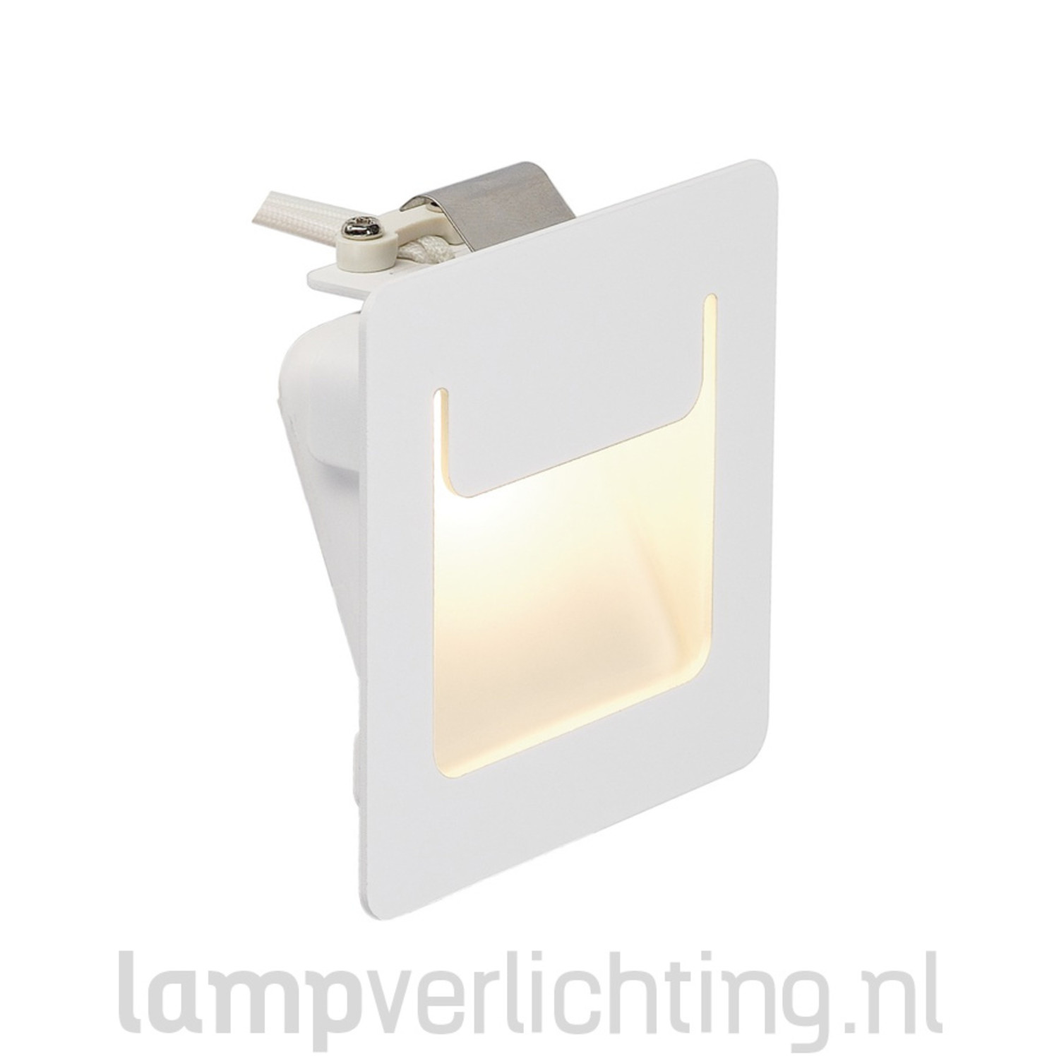 voorspelling Onderscheppen Ruwe slaap Wand Inbouwlamp LED 8x8 cm - Wit - Trapverlichting - Bestseller -  LampVerlichting.nl