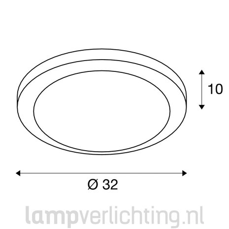 Plafondlamp Rond Glas 32 cm Plafondlamp Rond Glas 32 cm