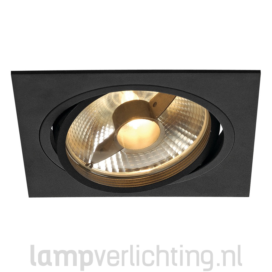 Groot Vierkant Kantelbaar QPAR111 - Gatmaat 15 cm - XL Spot - LampVerlichting.nl