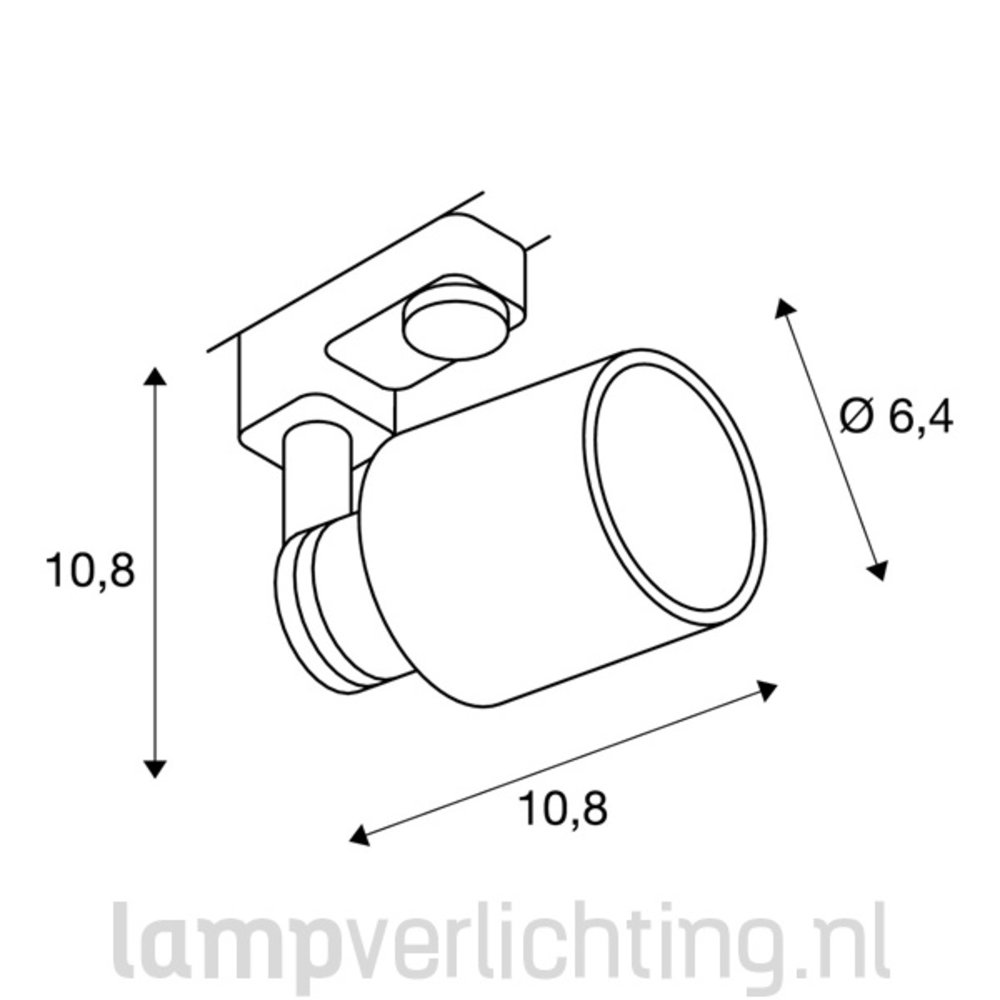 Railspot GU10 Koker 3-Fase Railspot GU10 Koker 3-Fase