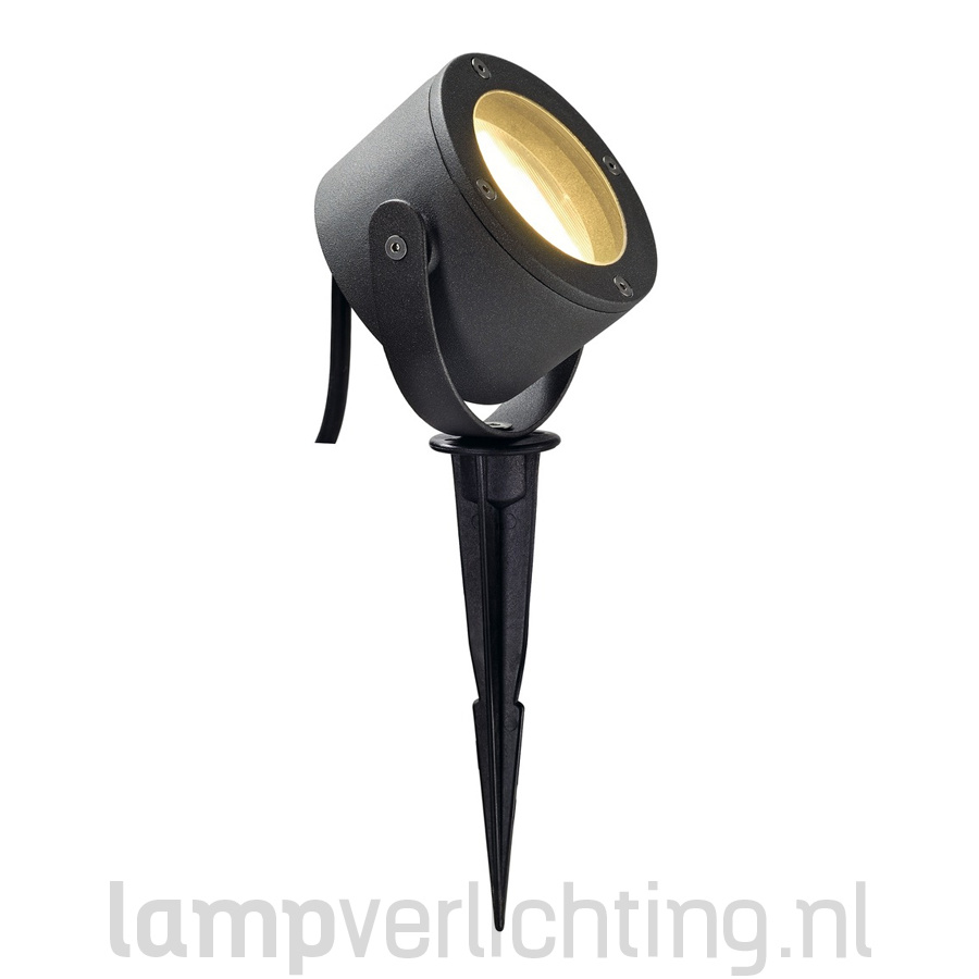 Vermindering spek Scully Prikspot Tuinspot Spies 230V Antraciet - Robuust Design - Tip -  LampVerlichting.nl