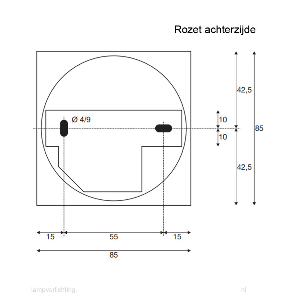 Opbouwspot GU10 Vierkant Verstelbaar Opbouwspot GU10 Vierkant Verstelbaar