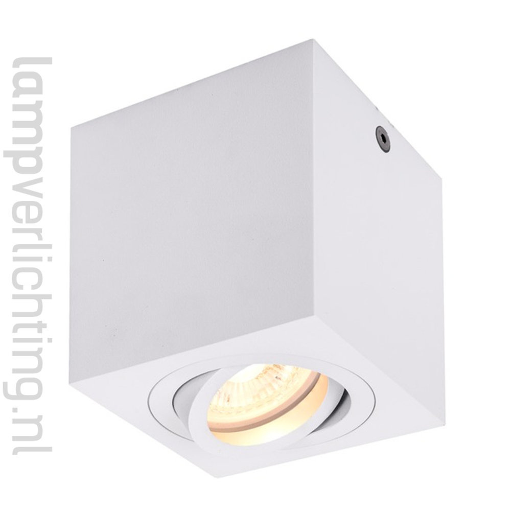 Opbouwspot GU10 Vierkant Verstelbaar Opbouwspot GU10 Vierkant Verstelbaar